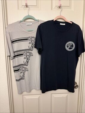Mens Versace Graphic Short Sleeve Crewneck T-Shirts bundle